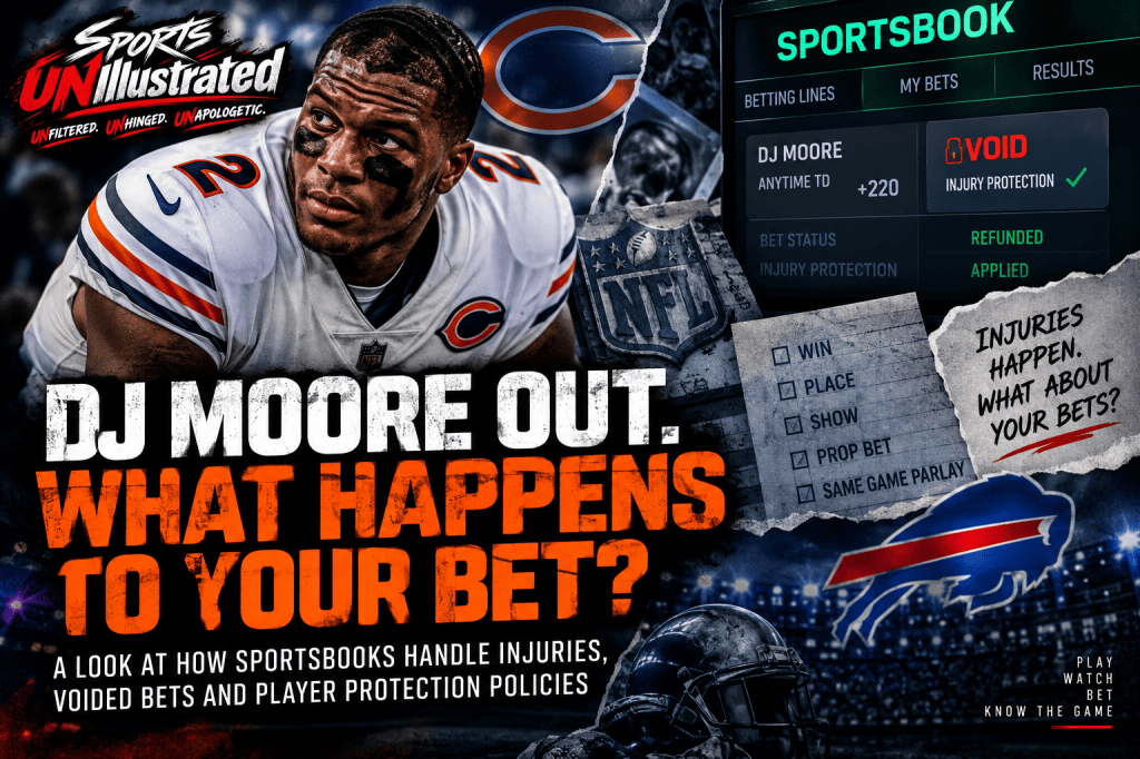 Sportsbooks Activate Injury Protection After DJ Moore Exits Bills-Lions&nbsp;Game